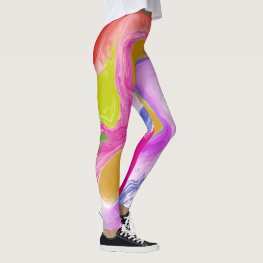 Abstracte Waterverf Leggings (Rechts)