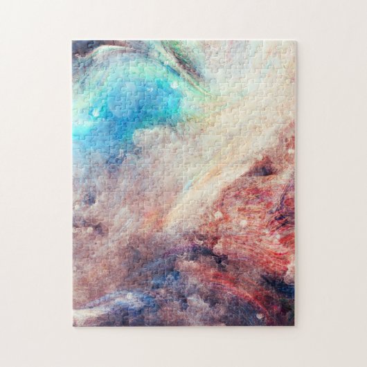 Abstracte waterverf legpuzzel (Verticaal)