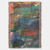 Abstracte Waterverf lijnt painterly patroonkunst Deken (Voorkant Verticaal)