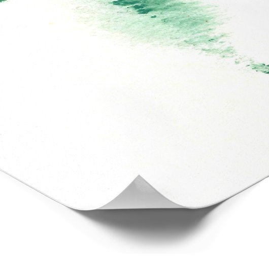 Abstracte Waterverf Lilacs Poster (Hoek)