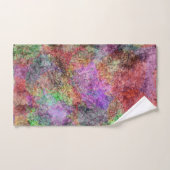 Abstracte Waterverf look wervelde gedempte kleuren Handdoek (Handdoek)