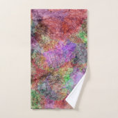 Abstracte Waterverf look wervelde gedempte kleuren Handdoek (Handdoek)