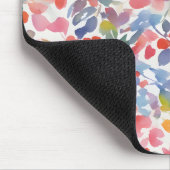 Abstracte Waterverf Losse Bloemen Muismat (Hoek)