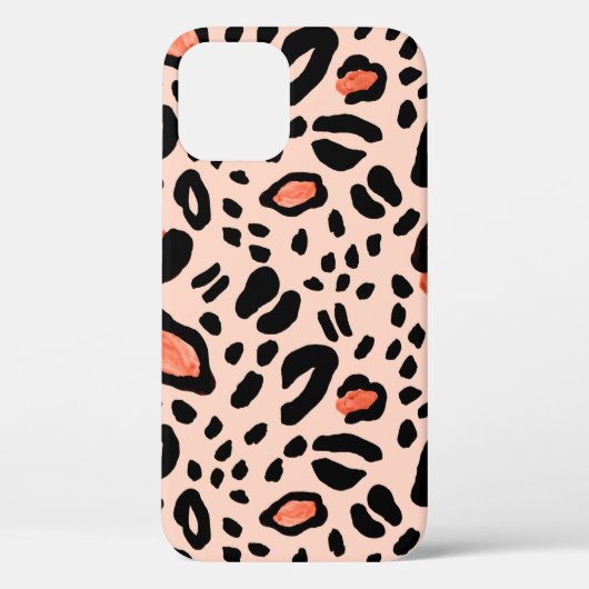 Abstracte waterverf luipaard. Dierlijke printpatro Case-Mate iPhone Case (Achterkant)