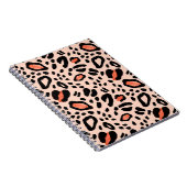 Abstracte waterverf luipaard. Dierlijke printpatro Notitieboek (Rechterzijde)