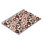 Abstracte waterverf luipaard. Dierlijke printpatro Notitieboek (Linkerzijde)