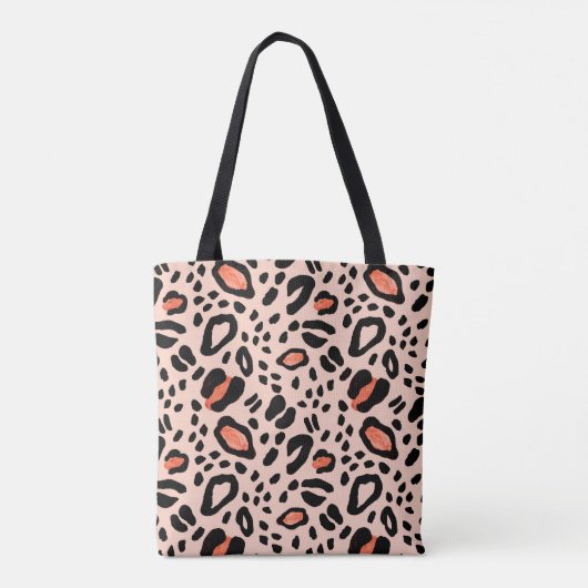 Abstracte waterverf luipaard. Dierlijke printpatro Tote Bag (Achterkant)