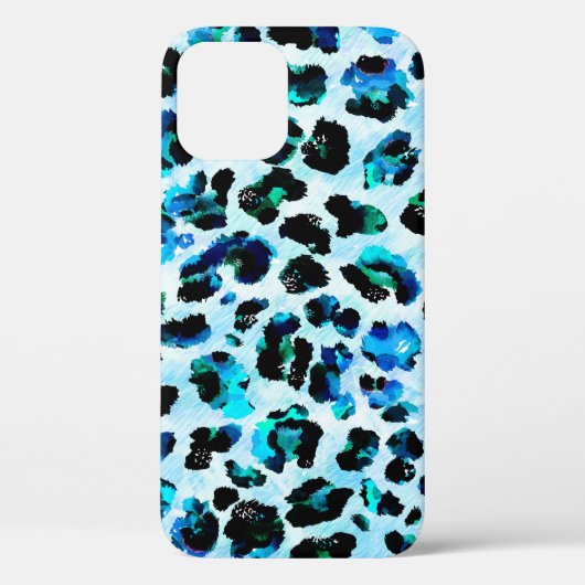 Abstracte Waterverf luipaard huidpatroon Case-Mate iPhone Case (Achterkant)