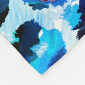 Abstracte Waterverf luipaard huidpatroon Fleece Deken (Hoek)