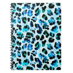Abstracte Waterverf luipaard huidpatroon Notitieboek
