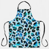 Abstracte Waterverf luipaard huidpatroon Schort (Voorkant)