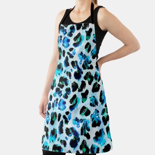 Abstracte Waterverf luipaard huidpatroon Schort (Insitu)