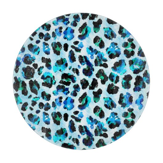 Abstracte Waterverf luipaard huidpatroon Snijplank (Voorkant)