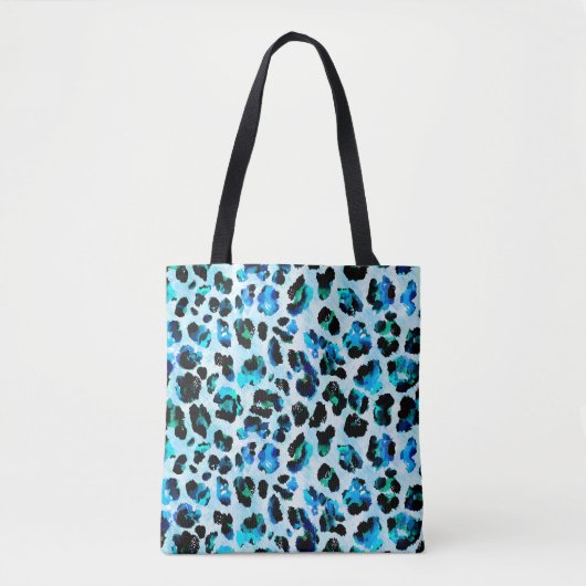 Abstracte Waterverf luipaard huidpatroon Tote Bag (Voorkant)