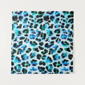 Abstracte Waterverf luipaard huidpatroon Wandkleed (Voorkant (horizontaal))