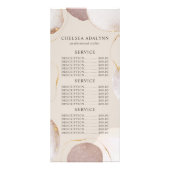 Abstracte Waterverf Luxe Gold-vormen Moderne Reclamekaart (Achterkant)