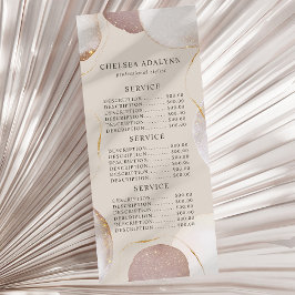 Abstracte Waterverf Luxe Gold-vormen Moderne Reclamekaart