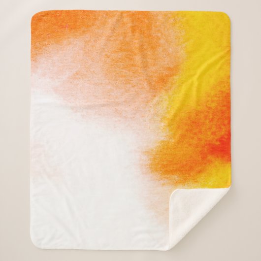 Abstracte waterverf luxueuze vloeistofkunstschilde sherpa deken (Voorkant)