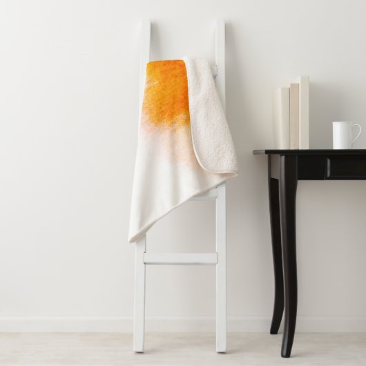 Abstracte waterverf luxueuze vloeistofkunstschilde sherpa deken (In situ)