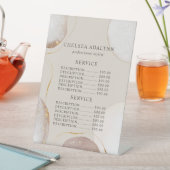 Abstracte Waterverf Luxury Gold-serviceprijs Reclamebord Met Voetstuk (Insitu)