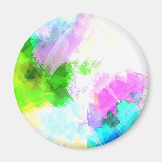 Abstracte waterverf magneet (Voorkant)