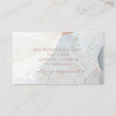 Abstracte Waterverf Makeup Artist Kortingskaartje (Achterkant)