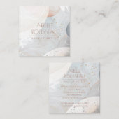 Abstracte Waterverf Makeup Artist Square Business Vierkante Visitekaartje (Voorkant / Achterkant)