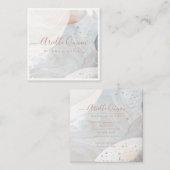 Abstracte Waterverf Makeup Artist Vierkante Visitekaartje (Voorkant / Achterkant)