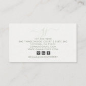 Abstracte Waterverf Makeup Artist Visitekaartje (Achterkant)