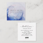 Abstracte Waterverf Makeup Artistist Visitekaartje (Voorkant / Achterkant)