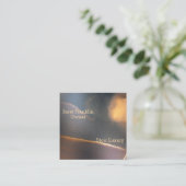 Abstracte Waterverf Mannelijk Vierkant Visitekaart Vierkante Visitekaartje (Staand voorkant)