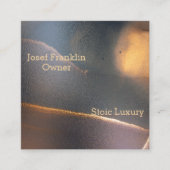 Abstracte Waterverf Mannelijk Vierkant Visitekaart Vierkante Visitekaartje (Voorkant)