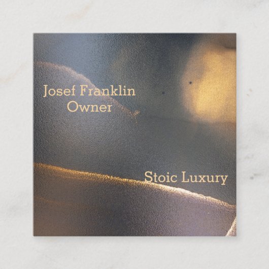 Abstracte Waterverf Mannelijk Vierkant Visitekaart Vierkante Visitekaartje (Voorkant)