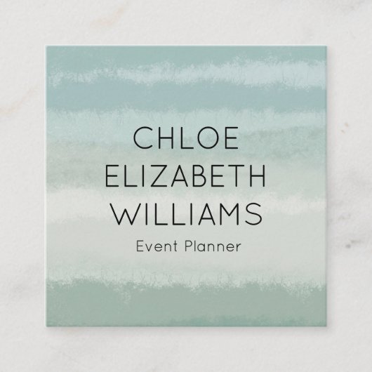 Abstracte Waterverf met Bleek strooisel Vierkante Visitekaartje (Voorkant)