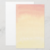 Abstracte waterverf met de hand geschilderde achte briefpapier (Voorkant / Achterkant)