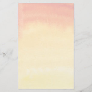Abstracte waterverf met de hand geschilderde achte briefpapier
