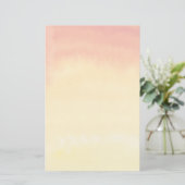 Abstracte waterverf met de hand geschilderde achte briefpapier (Staand voorkant)