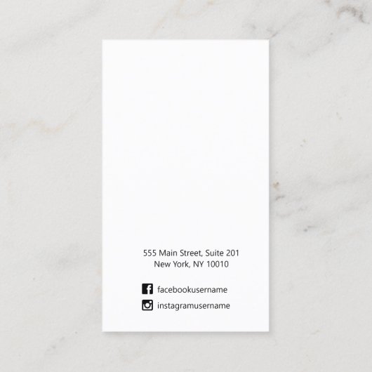 Abstracte Waterverf met juwelenweergave Visitekaartje (Achterkant)