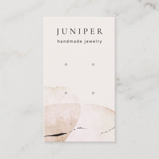 Abstracte Waterverf met juwelenweergave Visitekaartje (Voorkant)