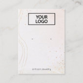 Abstracte Waterverf met Logo weergeven Visitekaartje (Voorkant)