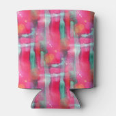 Abstracte waterverf met zonneglare blikjeskoeler (Achterkant)