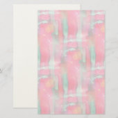Abstracte waterverf met zonneglare briefpapier (Voorkant / Achterkant)