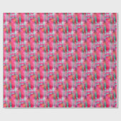 Abstracte waterverf met zonneglare cadeaupapier (Vlak)