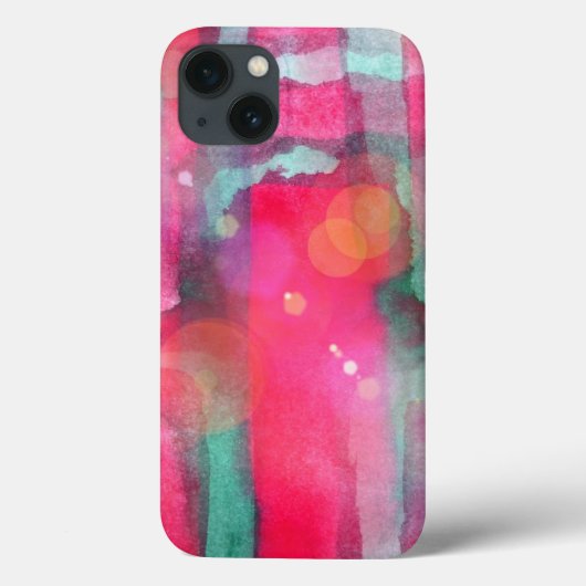 Abstracte waterverf met zonneglare Case-Mate iPhone case (Achterkant)