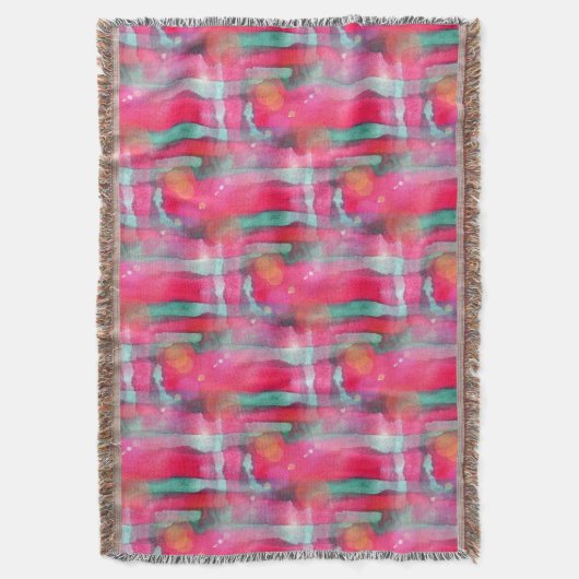 Abstracte waterverf met zonneglare deken (Voorkant Verticaal)