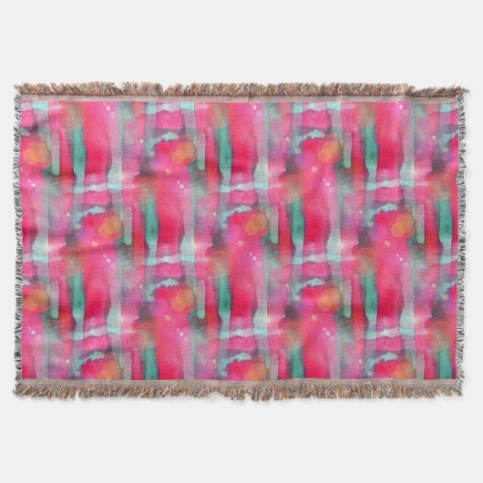 Abstracte waterverf met zonneglare deken (Voorkant)