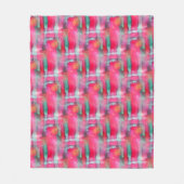 Abstracte waterverf met zonneglare fleece deken (Voorkant)