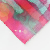 Abstracte waterverf met zonneglare fleece deken (Hoek)
