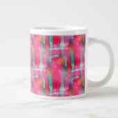 Abstracte waterverf met zonneglare grote koffiekop (Rechts)