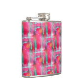 Abstracte waterverf met zonneglare heupfles (Rechts)